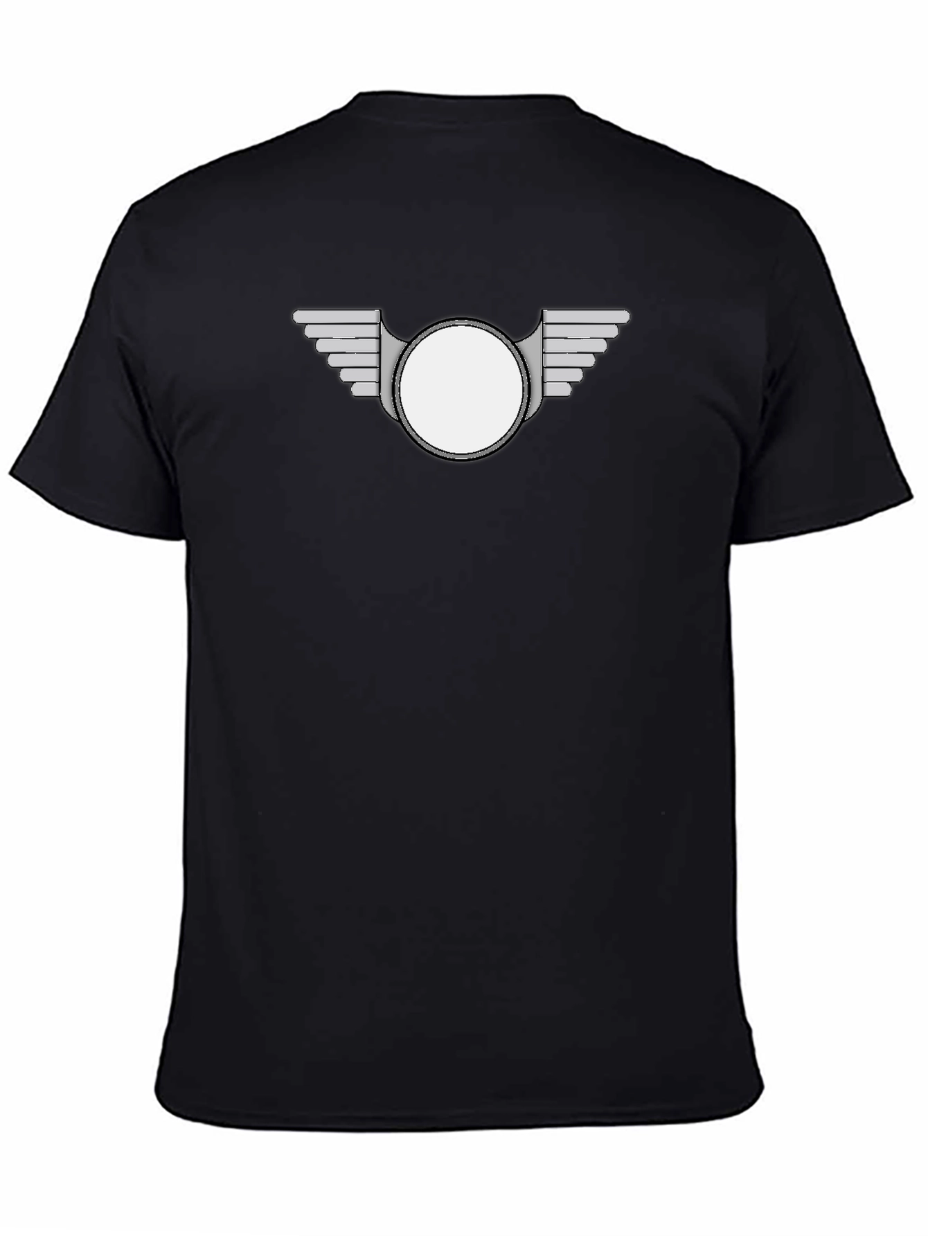 Modern Winged Badge Black T-Shirt