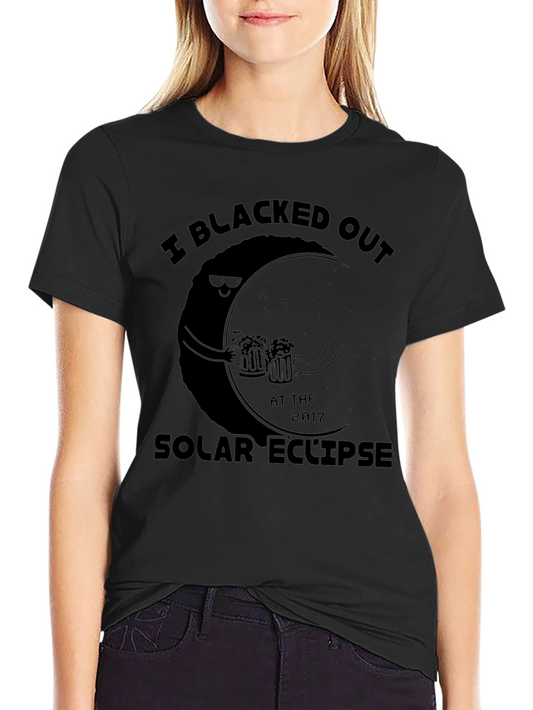 Blacked Out Solar Eclipse 2017 Novelty T-Shirt