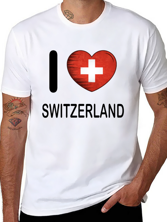 I Love Switzerland Graphic T-Shirt