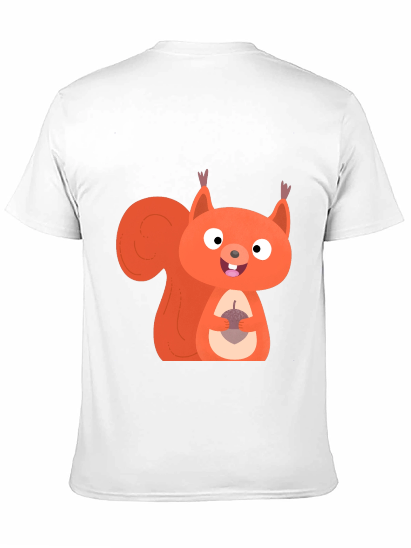 Squirrel Graphic Tee - Mens Black Cotton T-Shirt