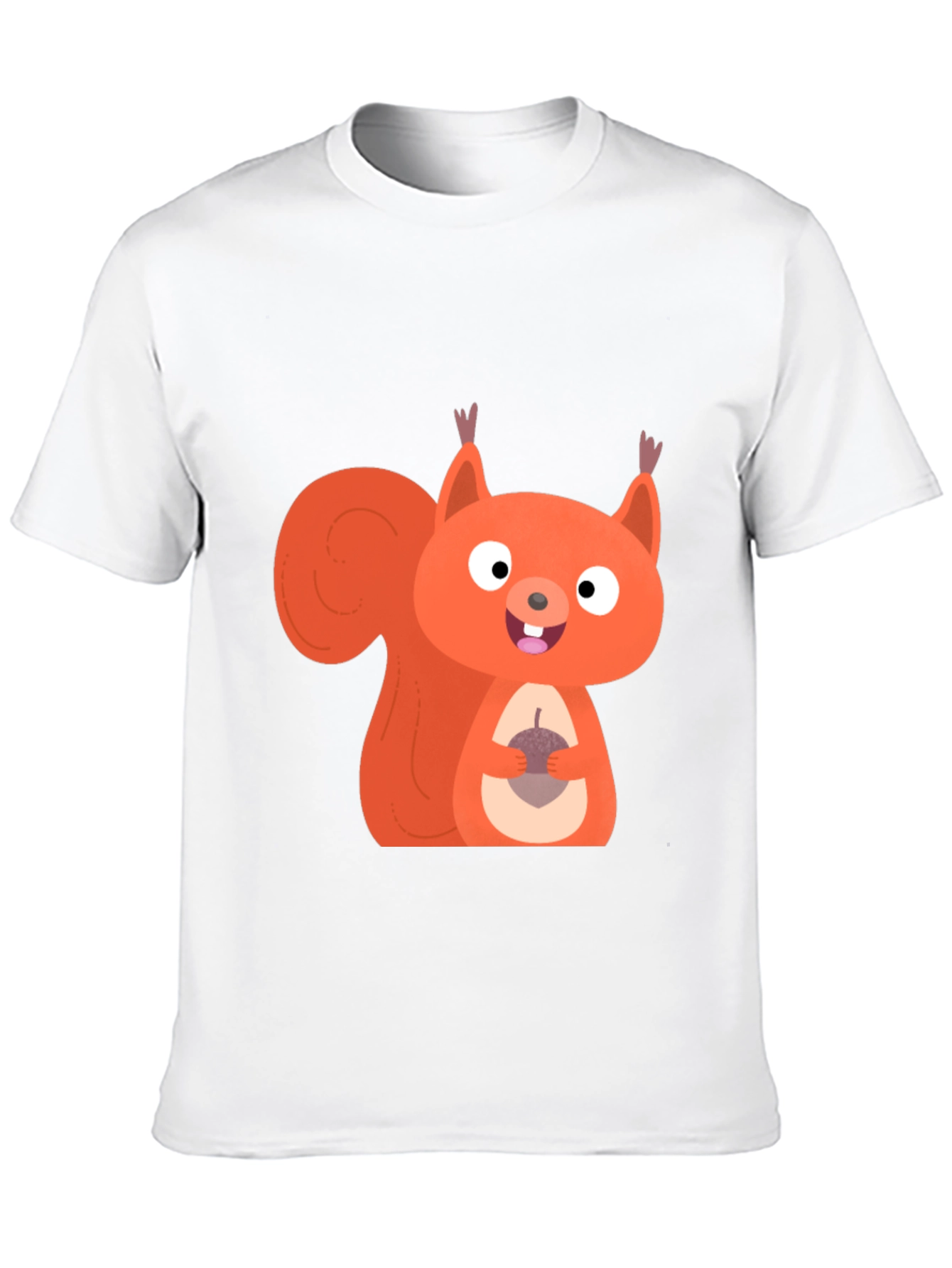 Squirrel Graphic Tee - Mens Black Cotton T-Shirt