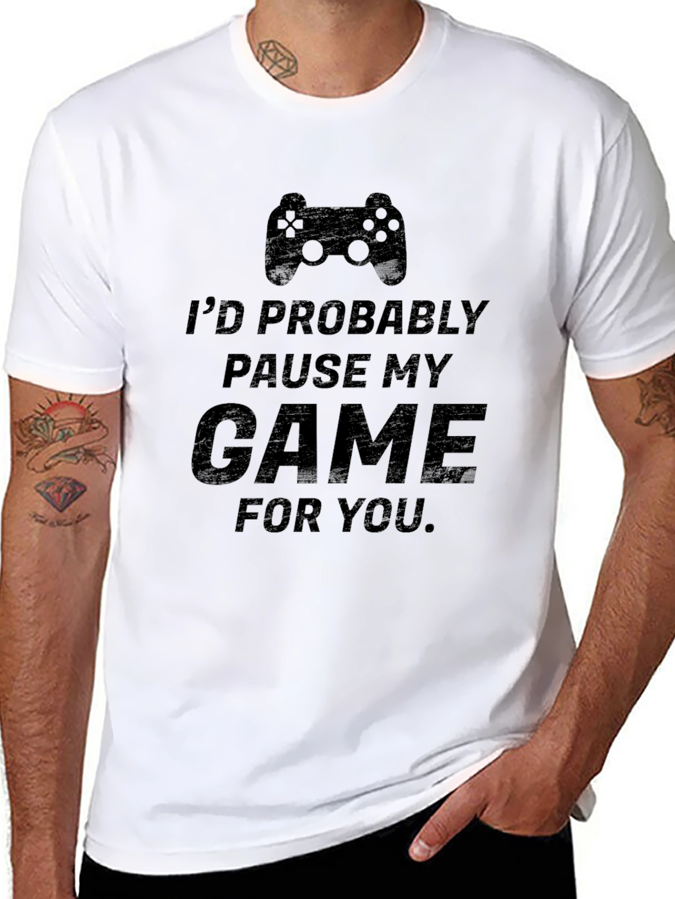 Gamer T-Shirt: Id Pause My Game For You