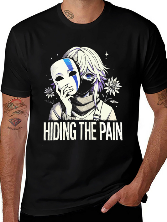 Hiding the Pain Anime T-Shirt