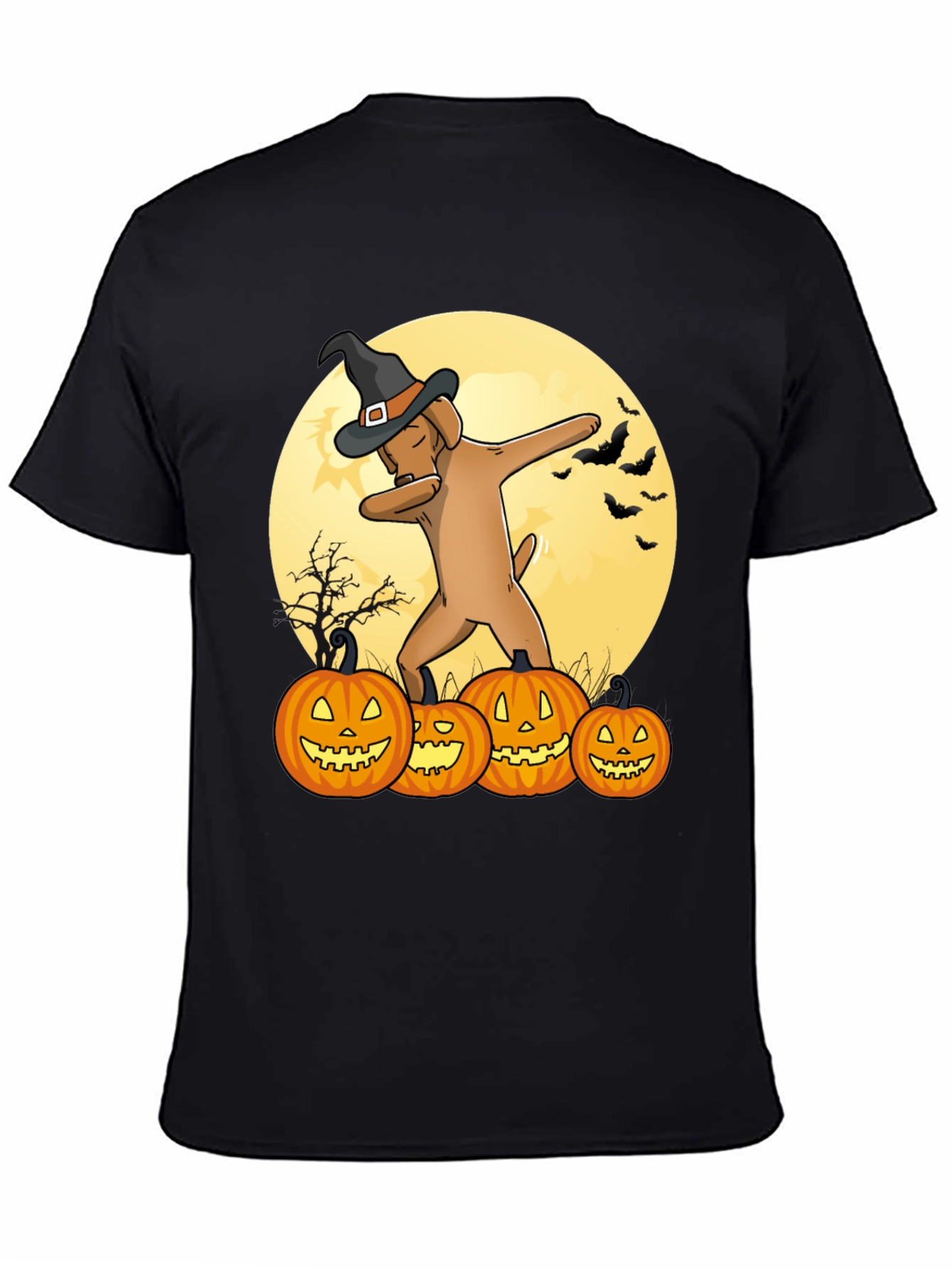 Halloween Dog Dabbing T-Shirt - Funny Pumpkin Tee