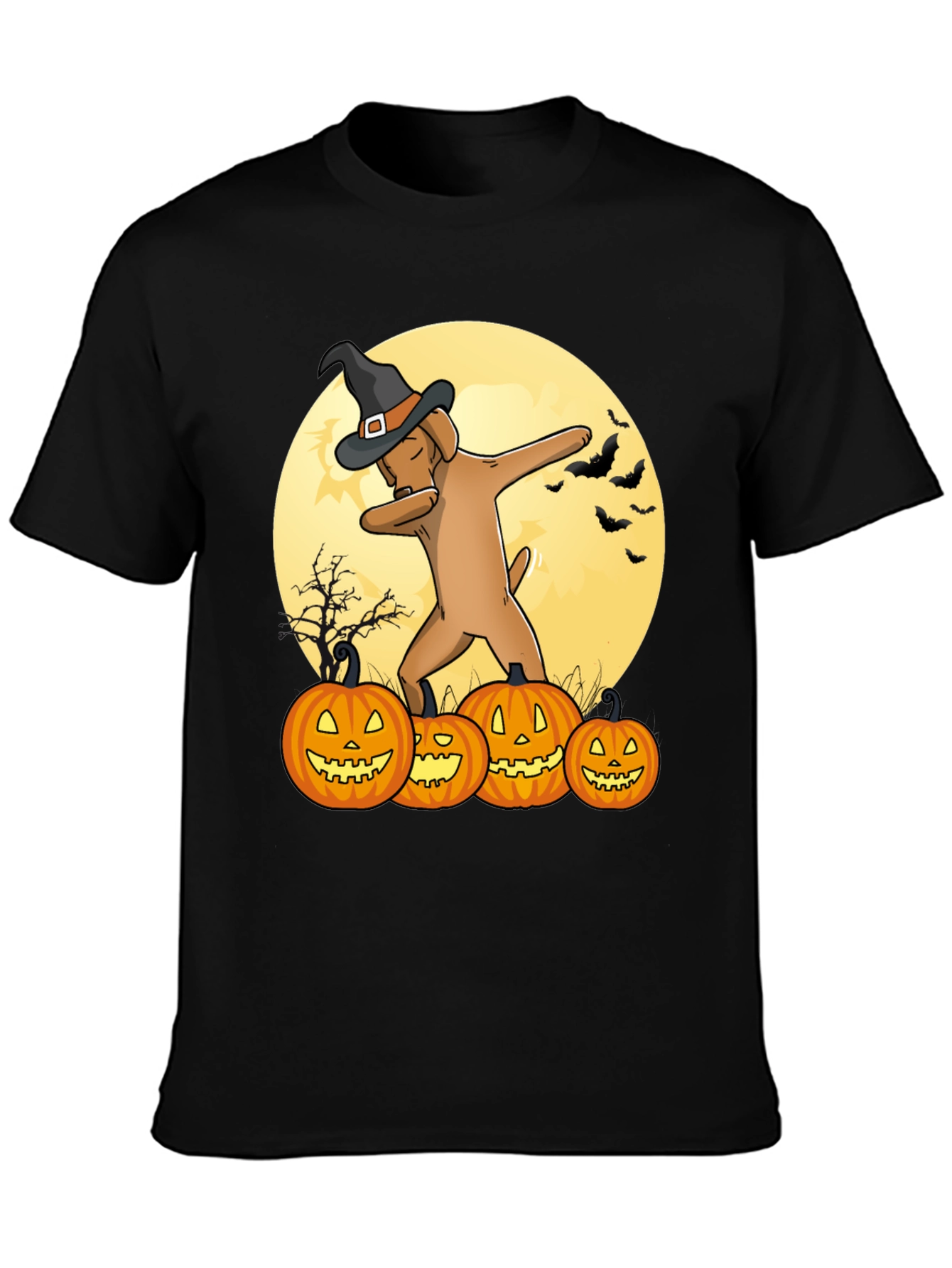 Halloween Dog Dabbing T-Shirt - Funny Pumpkin Tee