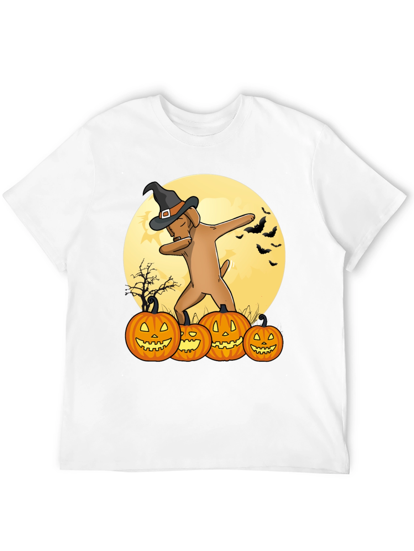 Halloween Dog Dabbing T-Shirt - Funny Pumpkin Tee