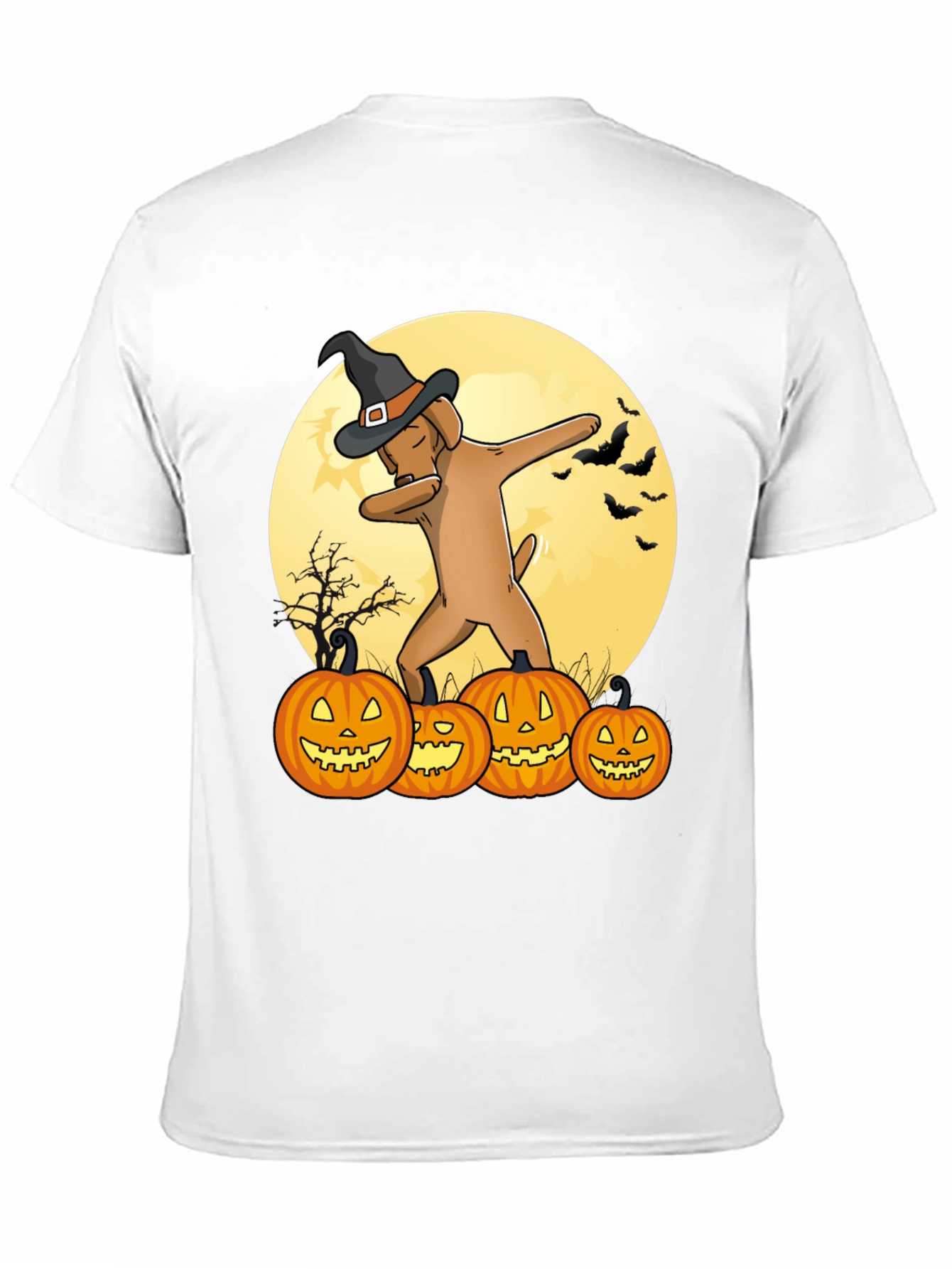 Halloween Dog Dabbing T-Shirt - Funny Pumpkin Tee