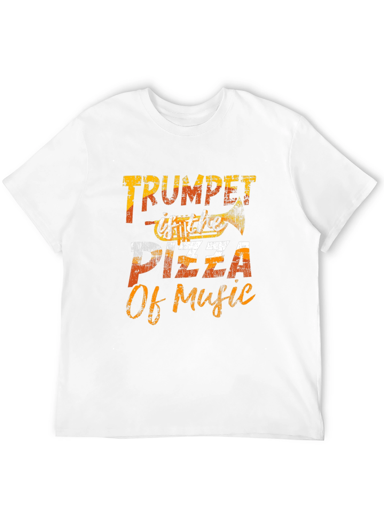 Trumpet Pizza of Music Graphic T-Shirt