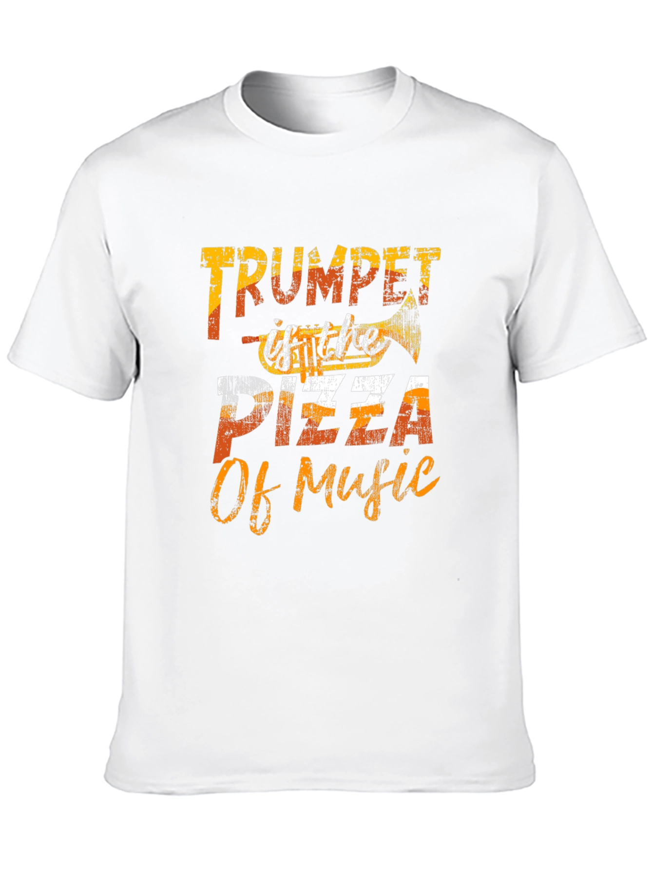 Trumpet Pizza of Music Graphic T-Shirt
