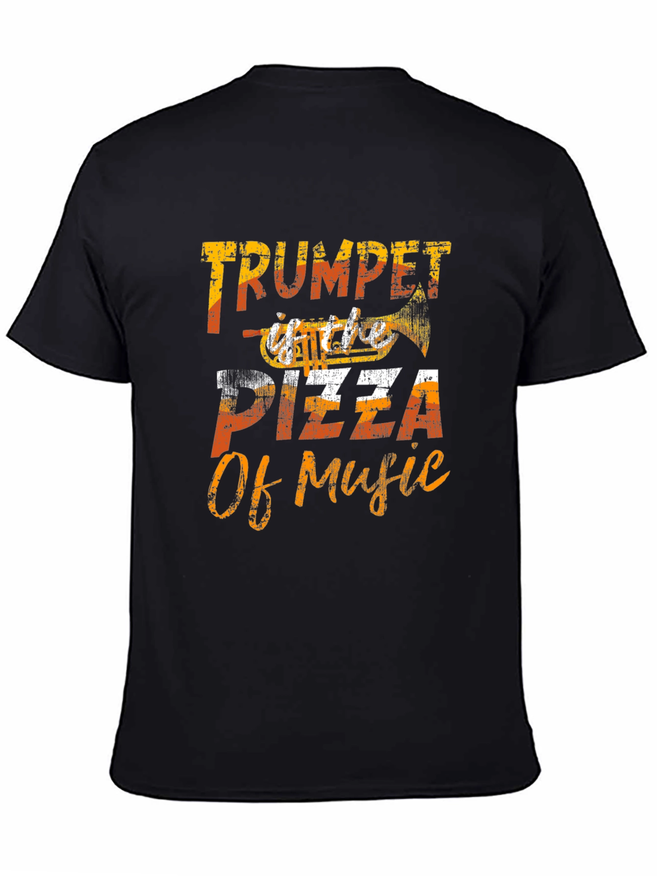 Trumpet Pizza of Music Graphic T-Shirt