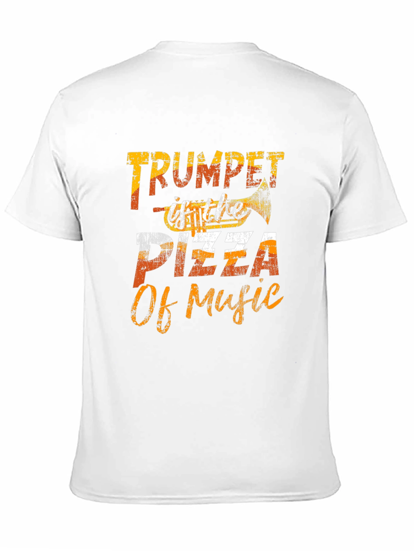 Trumpet Pizza of Music Graphic T-Shirt