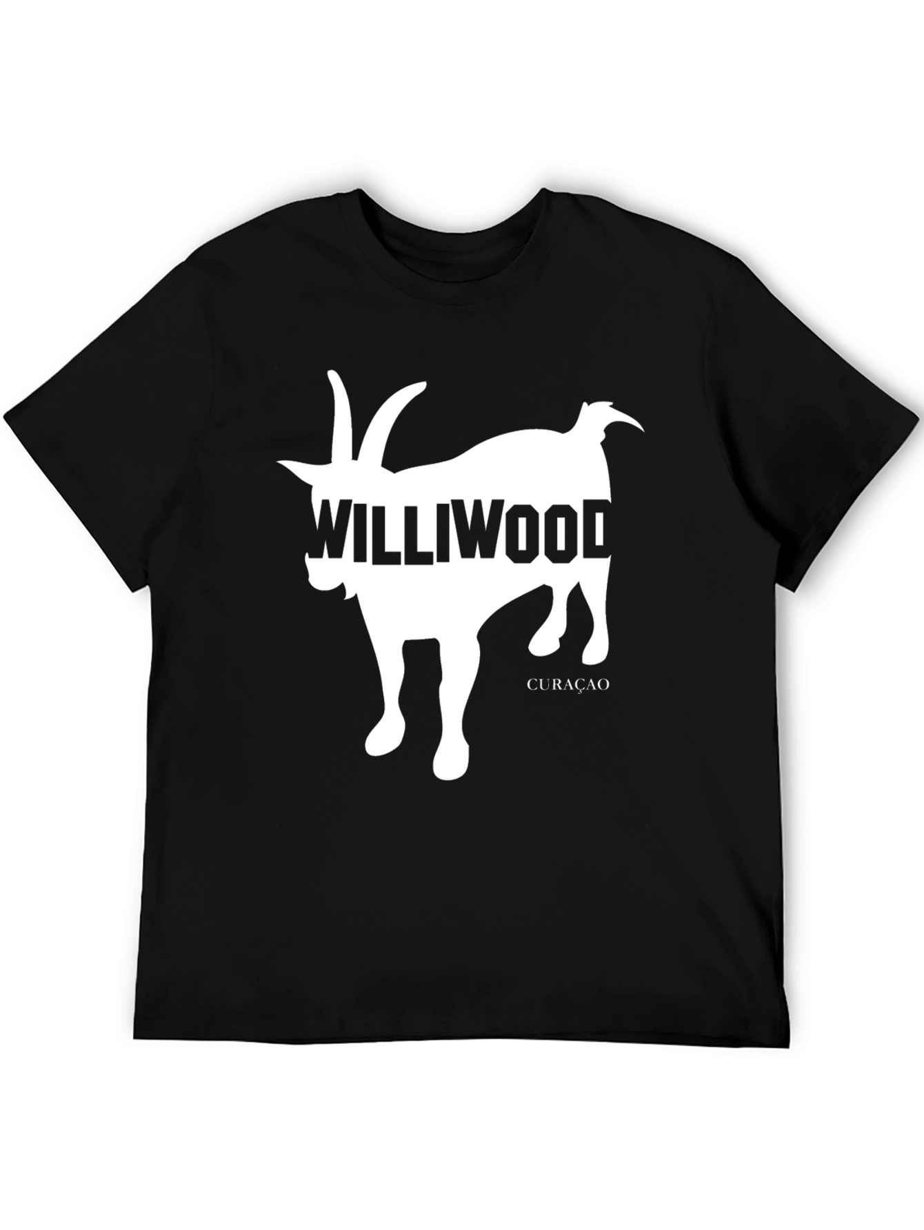 Williwood Goat Graphic Tee - Curacao Souvenir T-Shirt