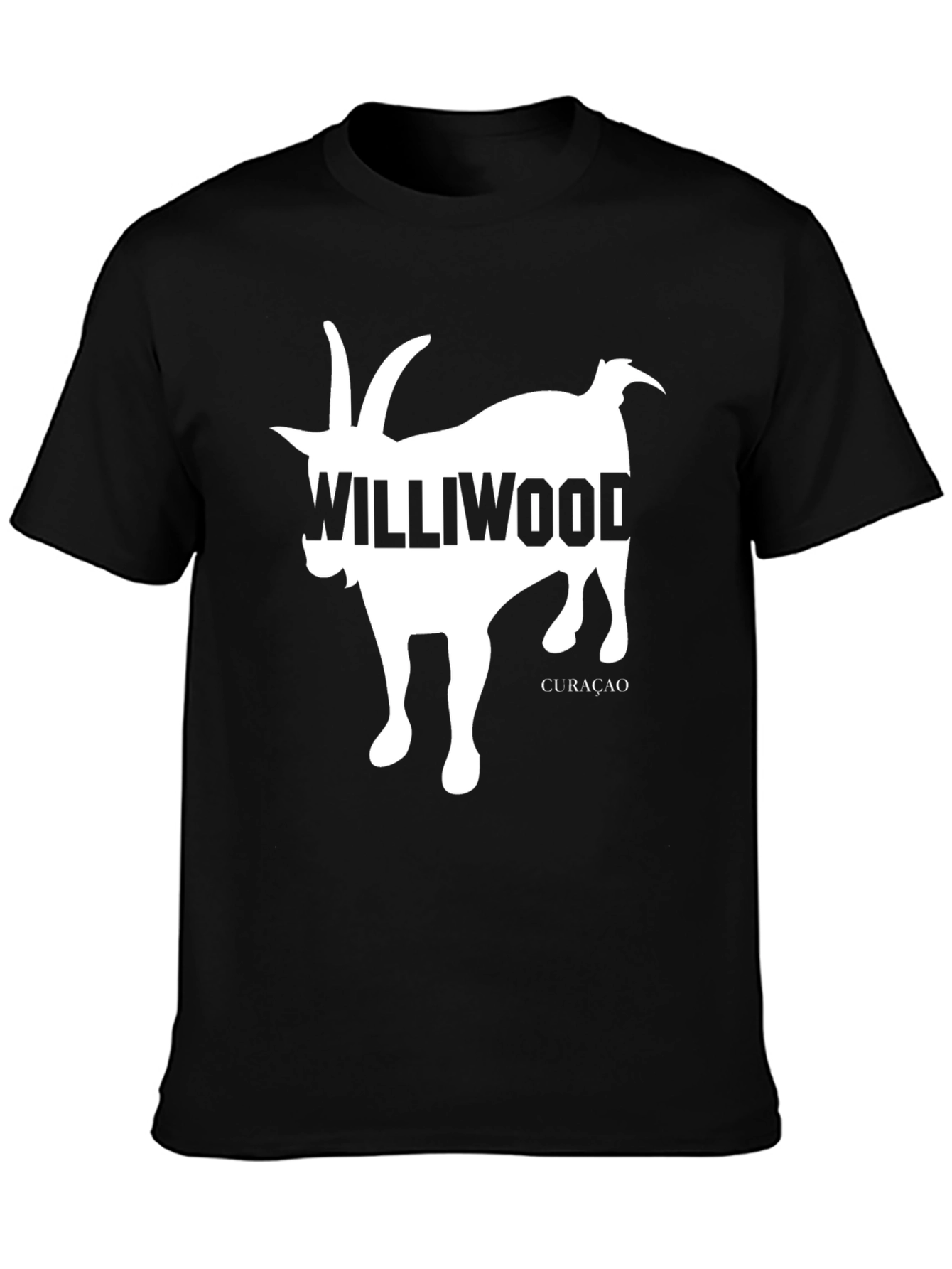 Williwood Goat Graphic Tee - Curacao Souvenir T-Shirt