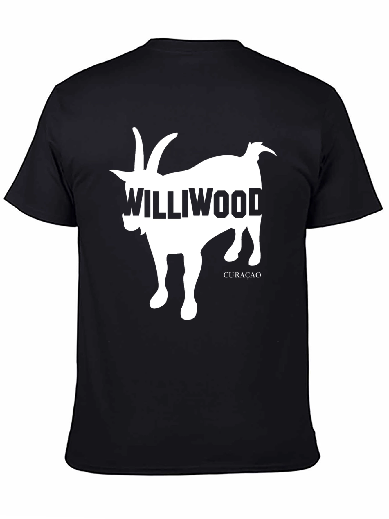 Williwood Goat Graphic Tee - Curacao Souvenir T-Shirt