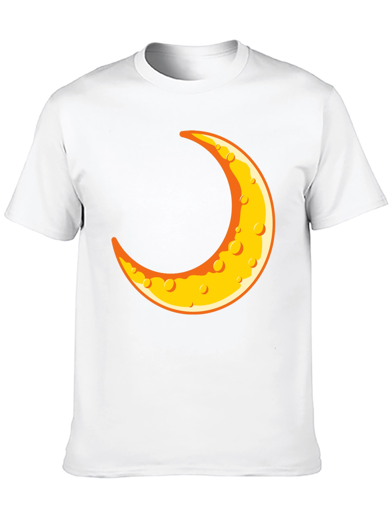 Crescent Moon Graphic T-Shirt - Black Crew Neck Tee