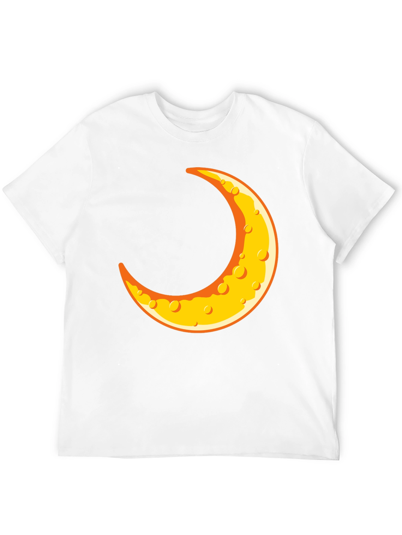 Crescent Moon Graphic T-Shirt - Black Crew Neck Tee