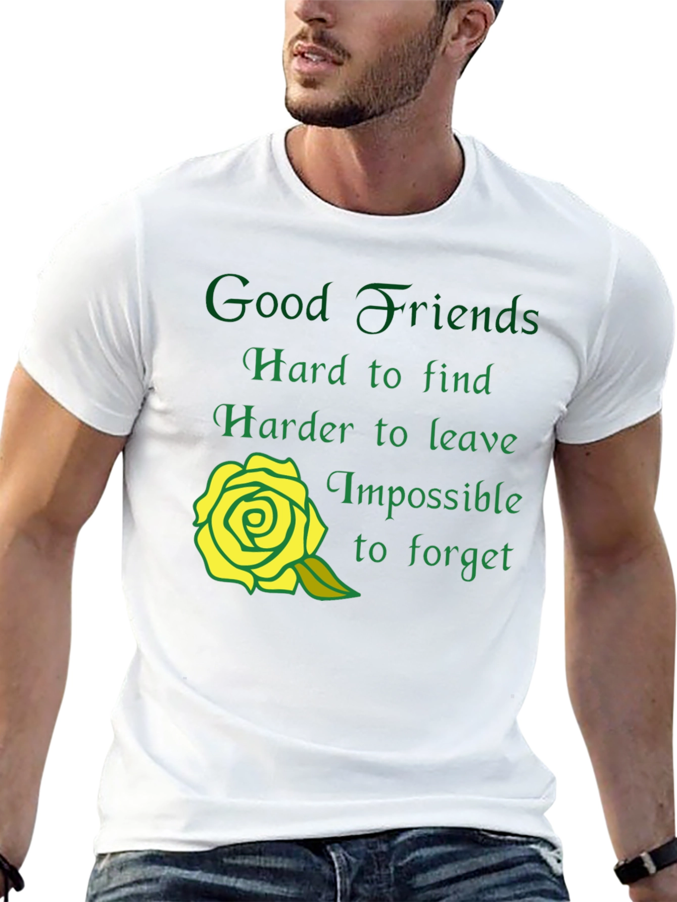 Good Friends Graphic T-Shirt - Soft Cotton Blend