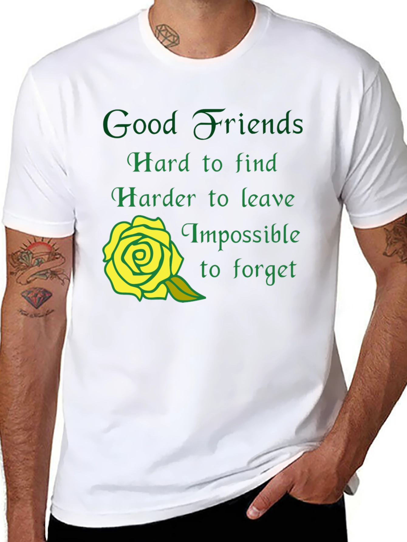 Good Friends Graphic T-Shirt - Soft Cotton Blend