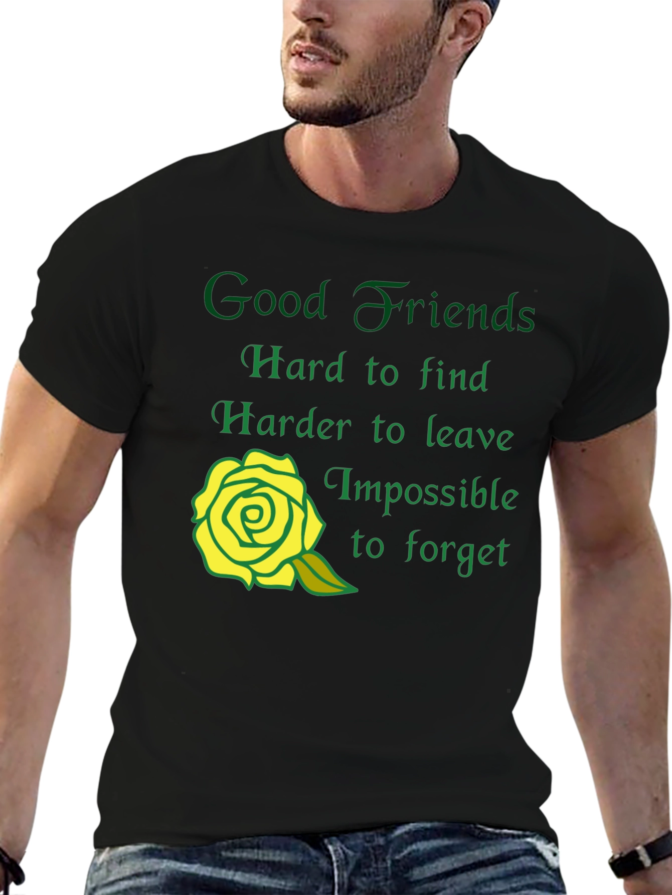 Good Friends Graphic T-Shirt - Soft Cotton Blend