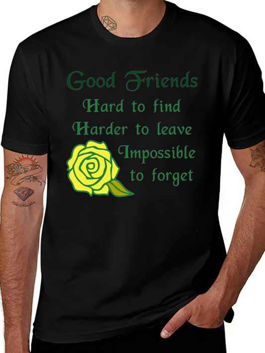 Good Friends Graphic T-Shirt - Soft Cotton Blend