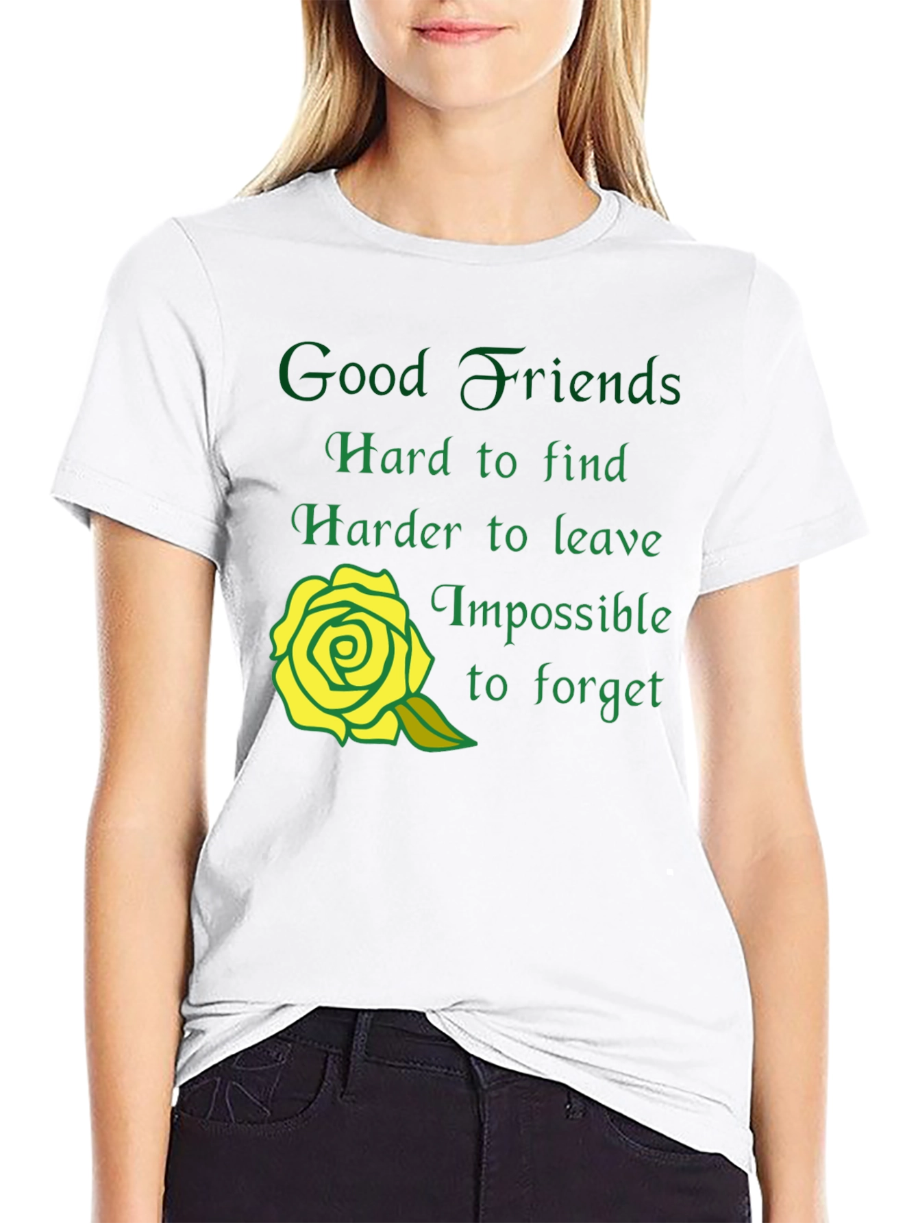 Good Friends Graphic T-Shirt - Soft Cotton Blend