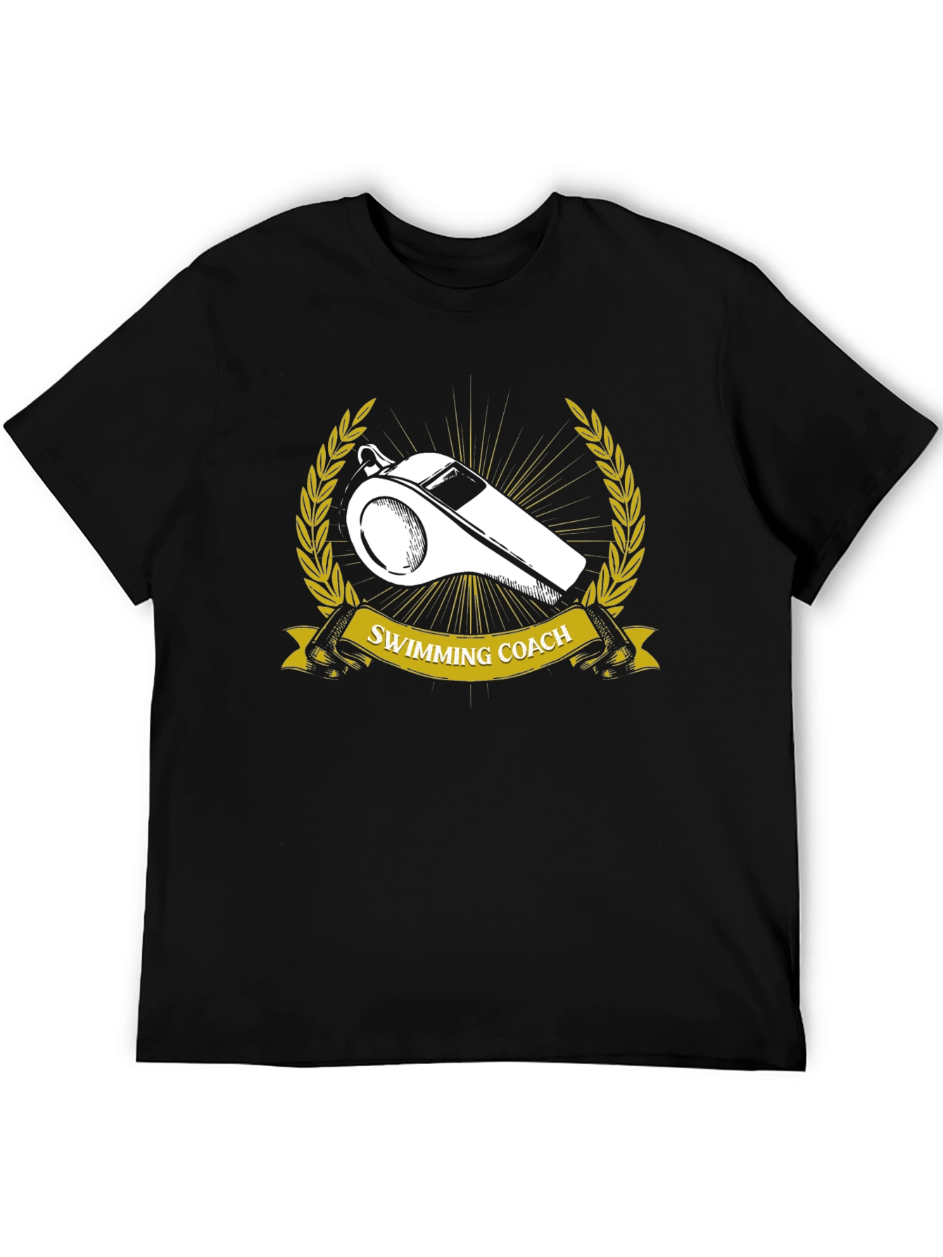Swimming Coach Whistle Graphic T-Shirt