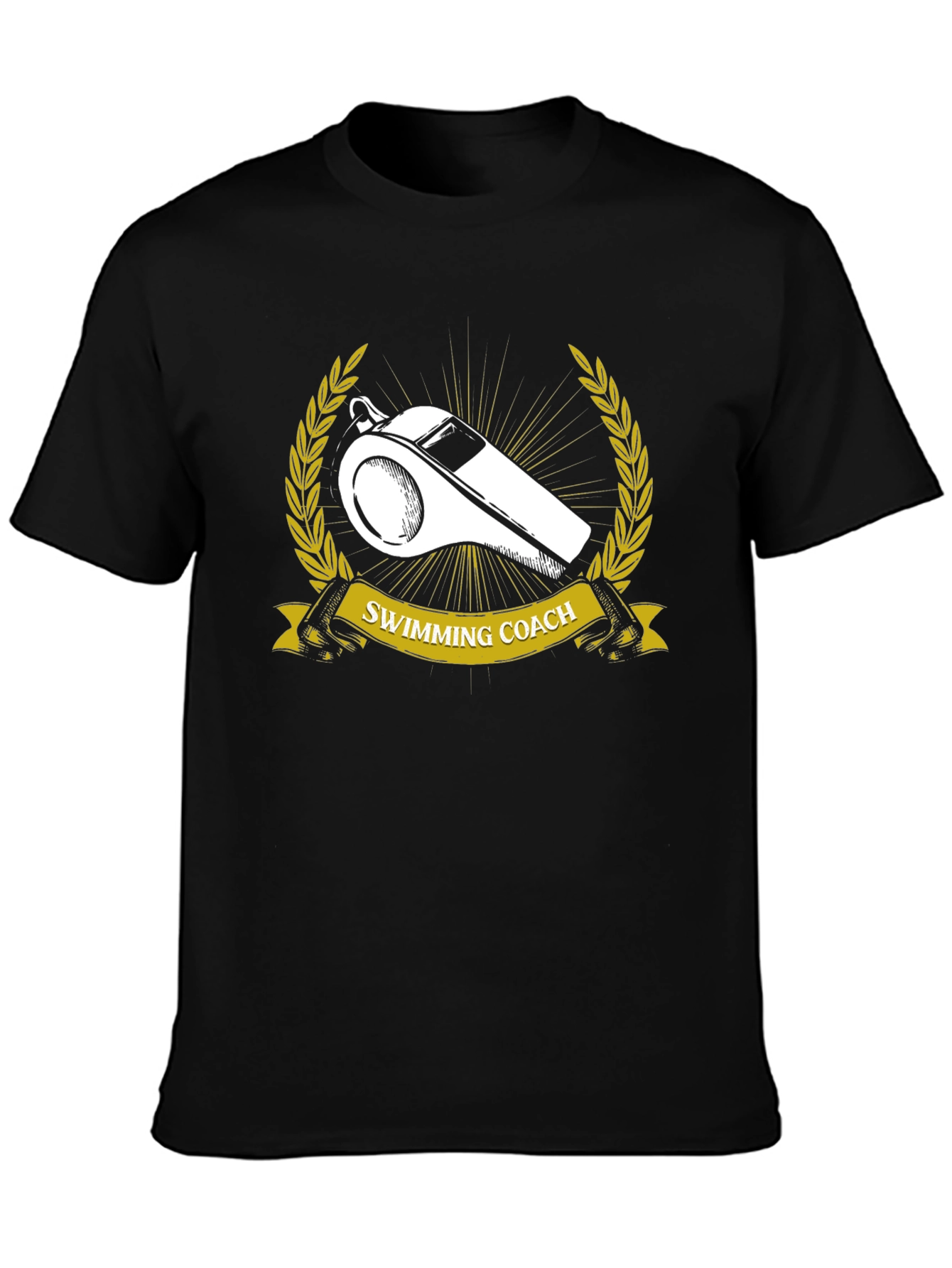 Swimming Coach Whistle Graphic T-Shirt