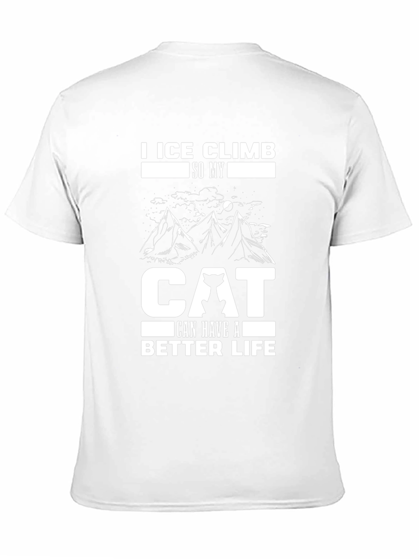 Ice Climb Cat Lover T-Shirt