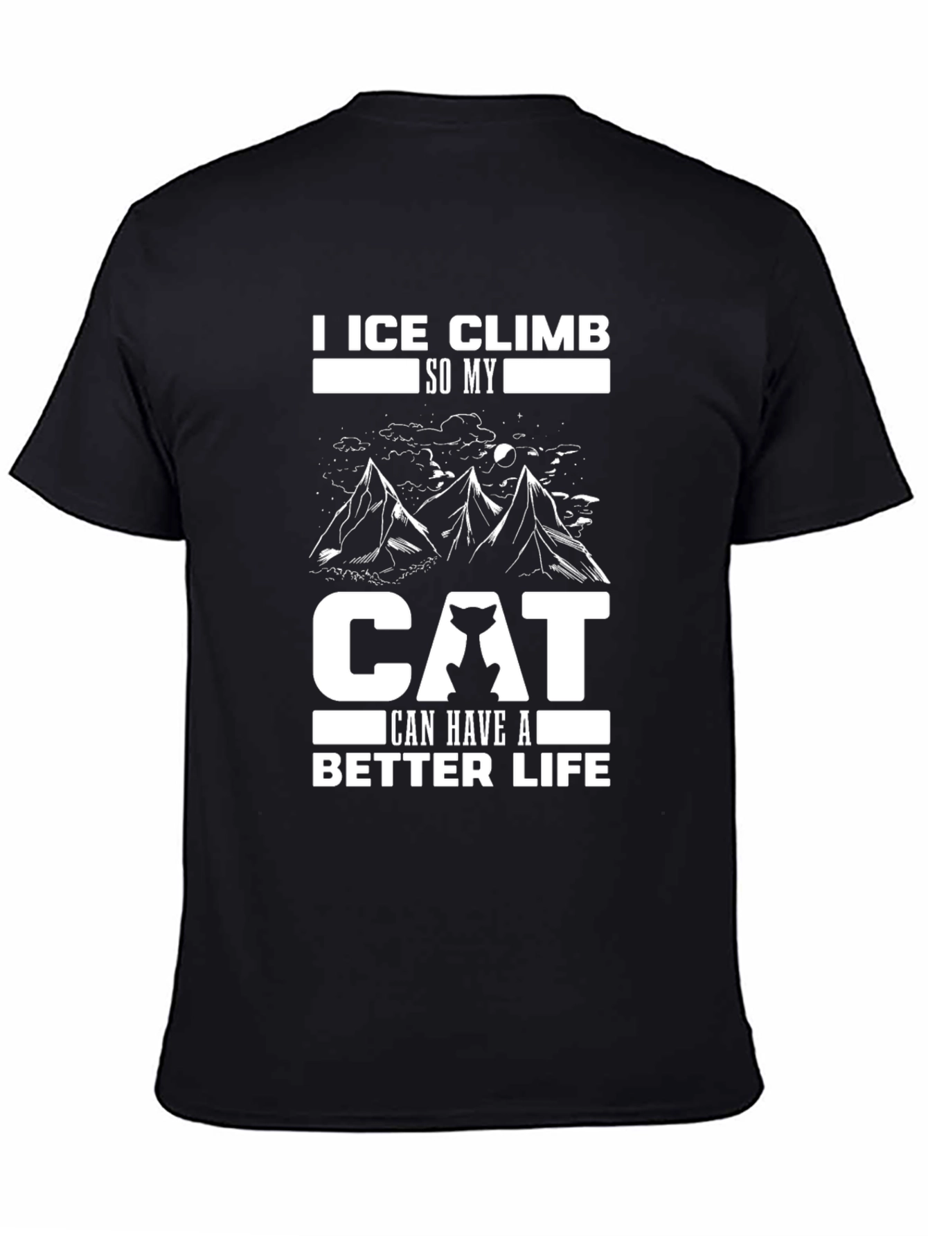 Ice Climb Cat Lover T-Shirt