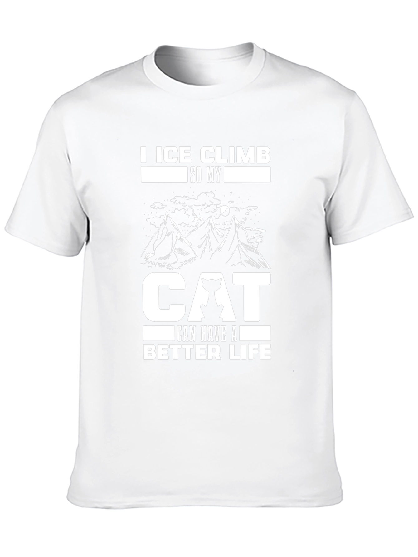 Ice Climb Cat Lover T-Shirt