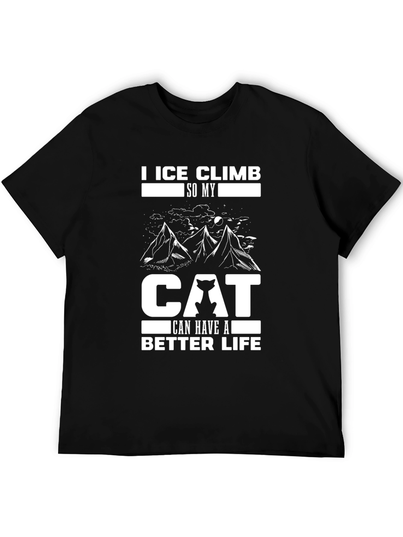 Ice Climb Cat Lover T-Shirt