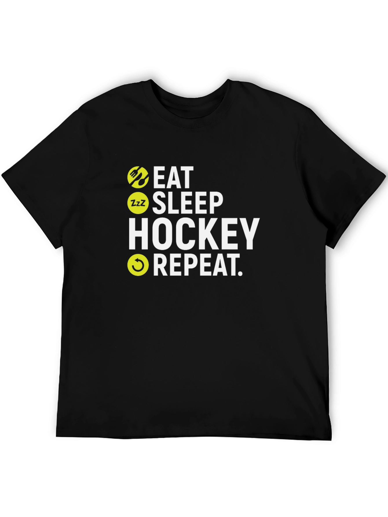 Eat Sleep Hockey Repeat Graphic T-Shirt