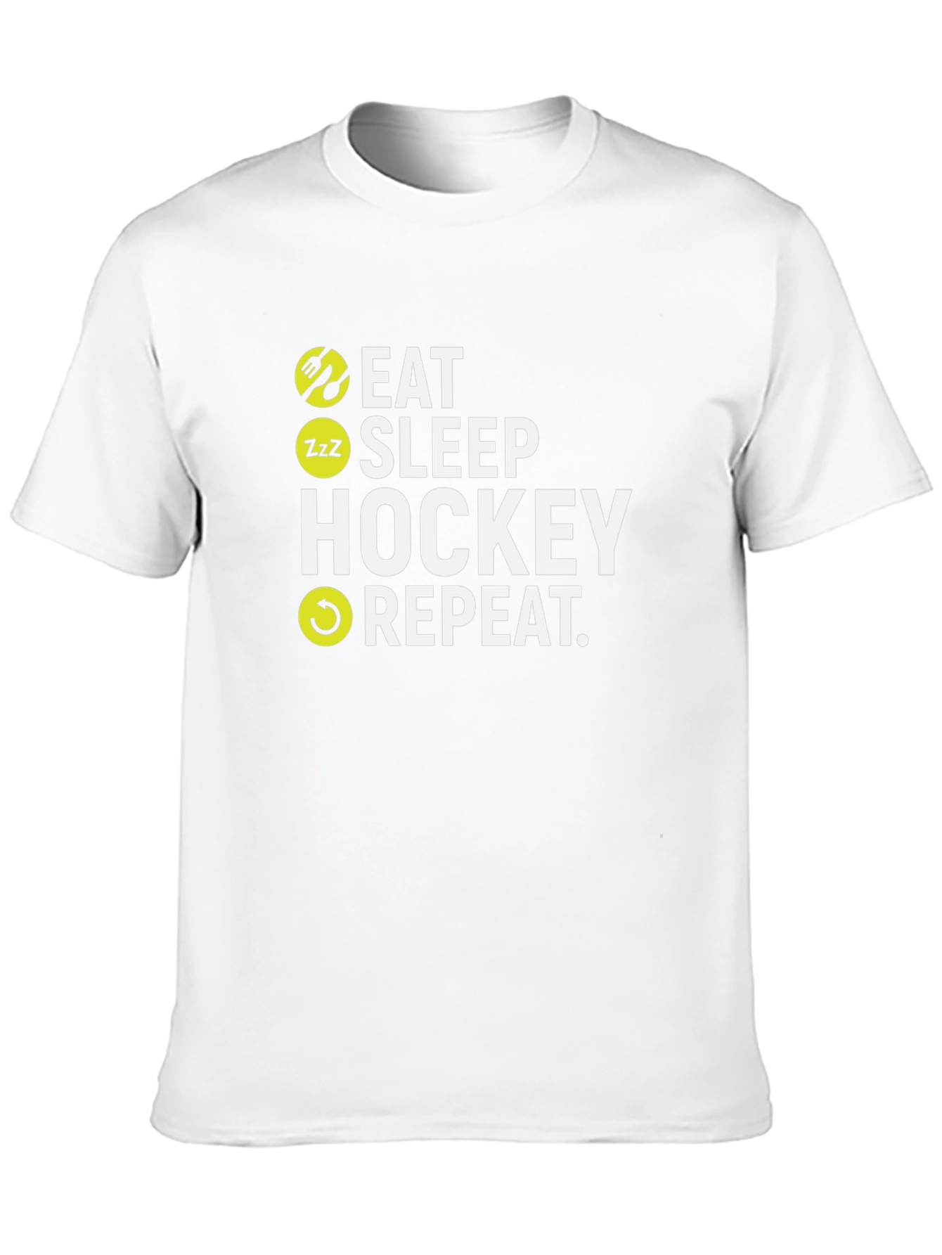 Eat Sleep Hockey Repeat Graphic T-Shirt