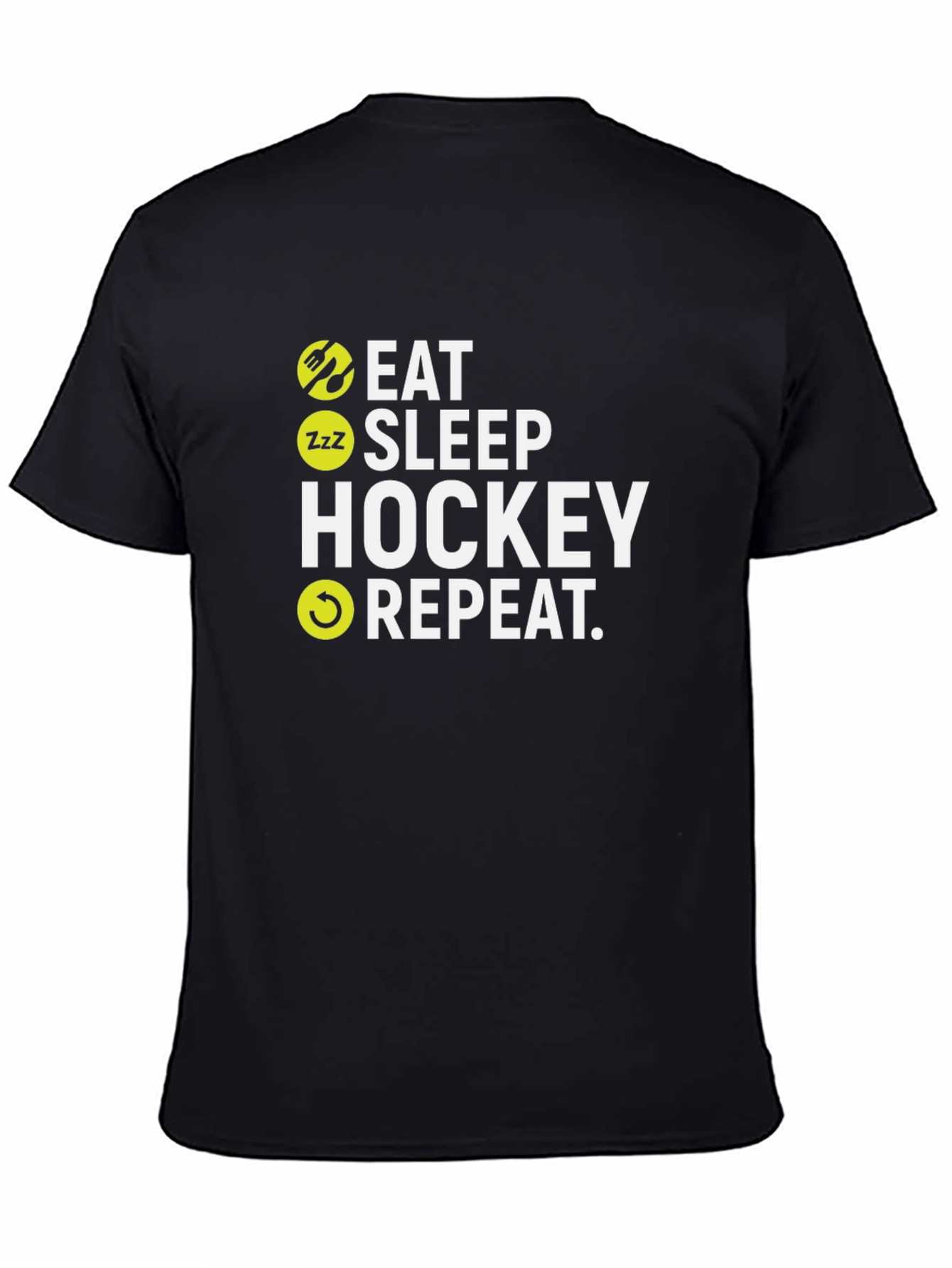 Eat Sleep Hockey Repeat Graphic T-Shirt