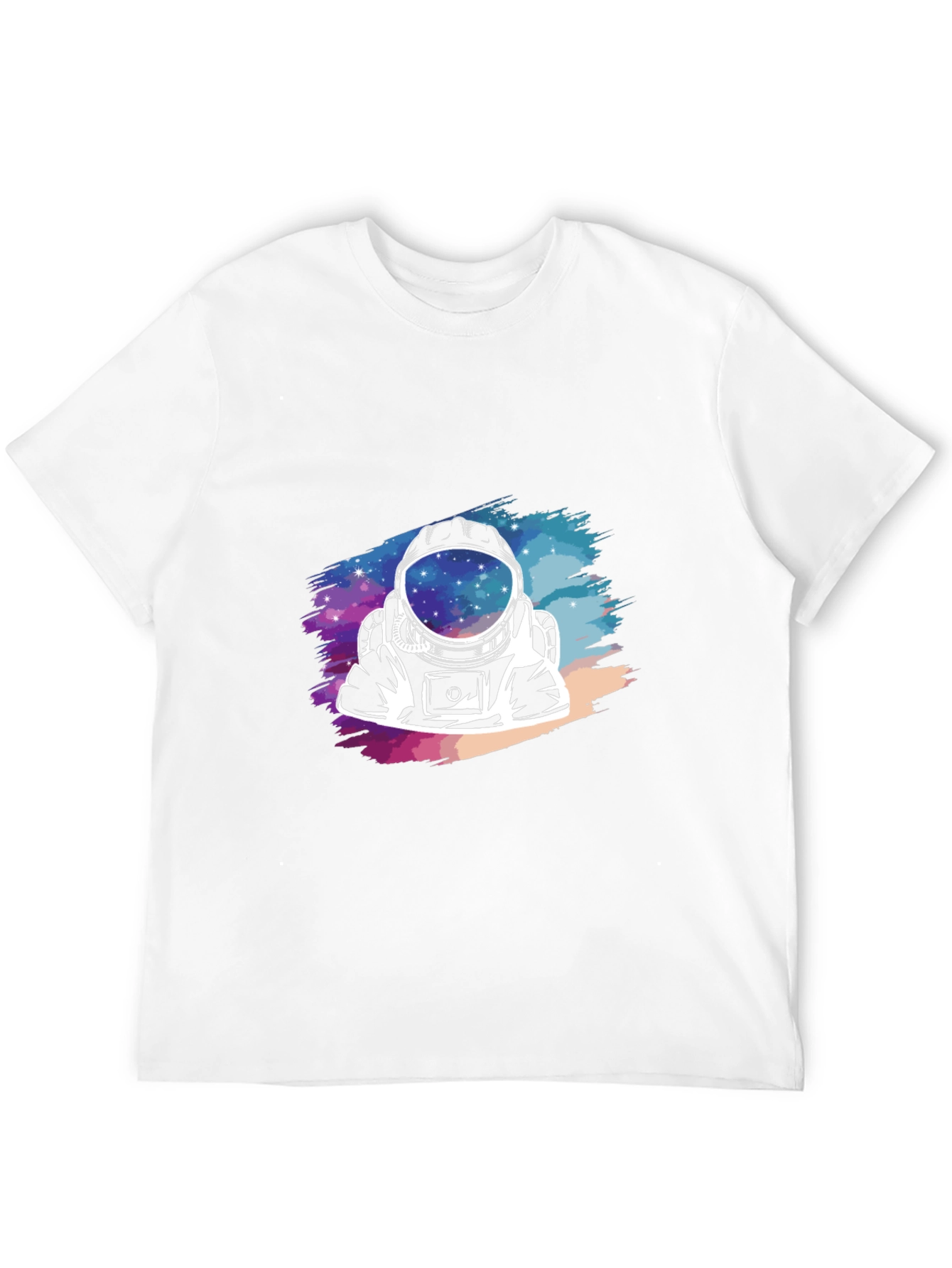 Astronaut Galaxy Graphic Black T-Shirt
