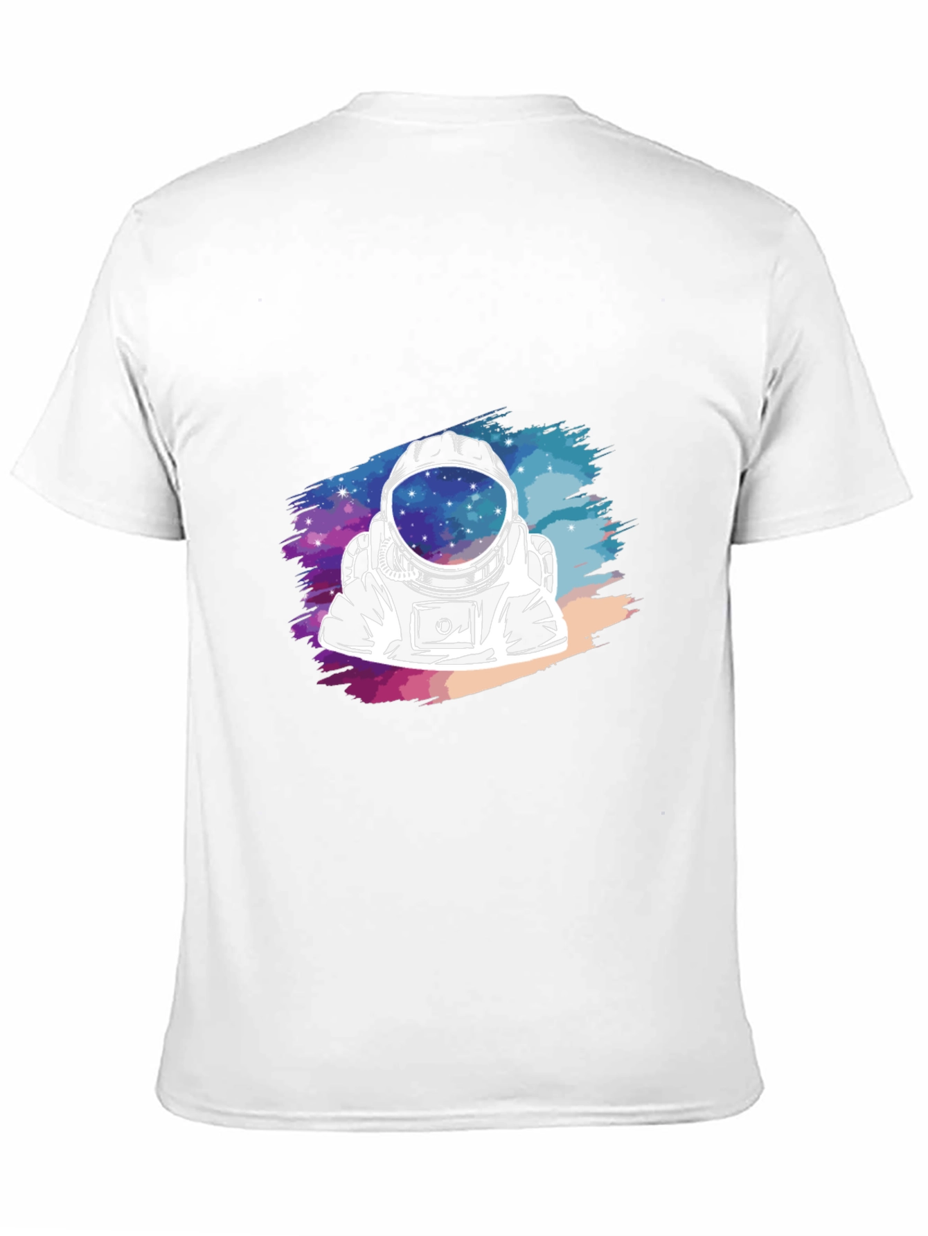 Astronaut Galaxy Graphic Black T-Shirt