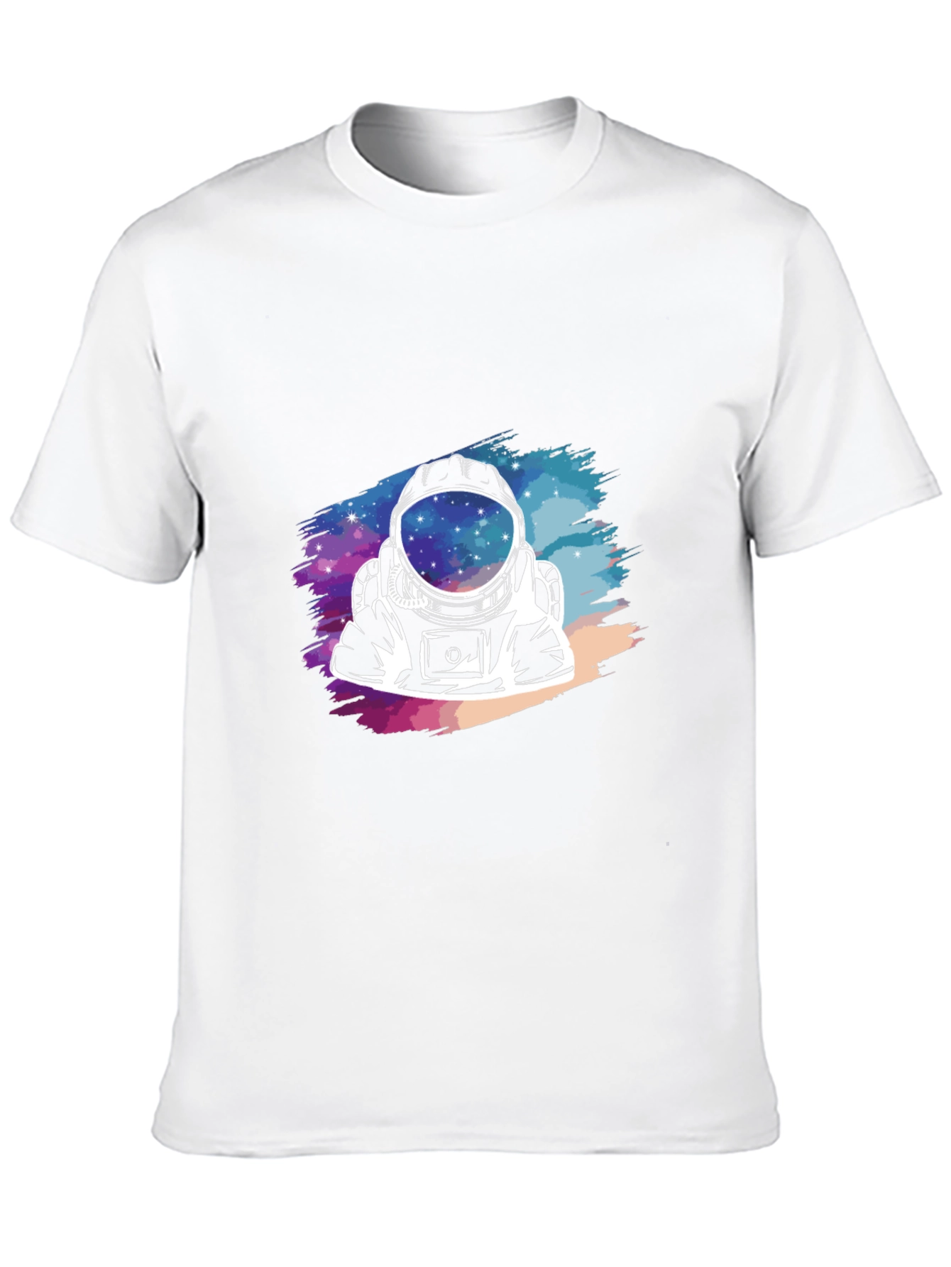 Astronaut Galaxy Graphic Black T-Shirt