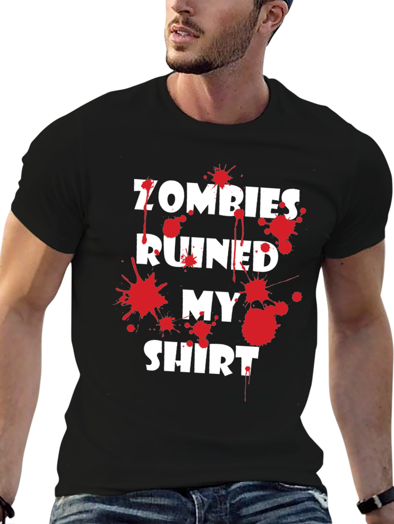 Zombies Ruined My Shirt Graphic Tee
