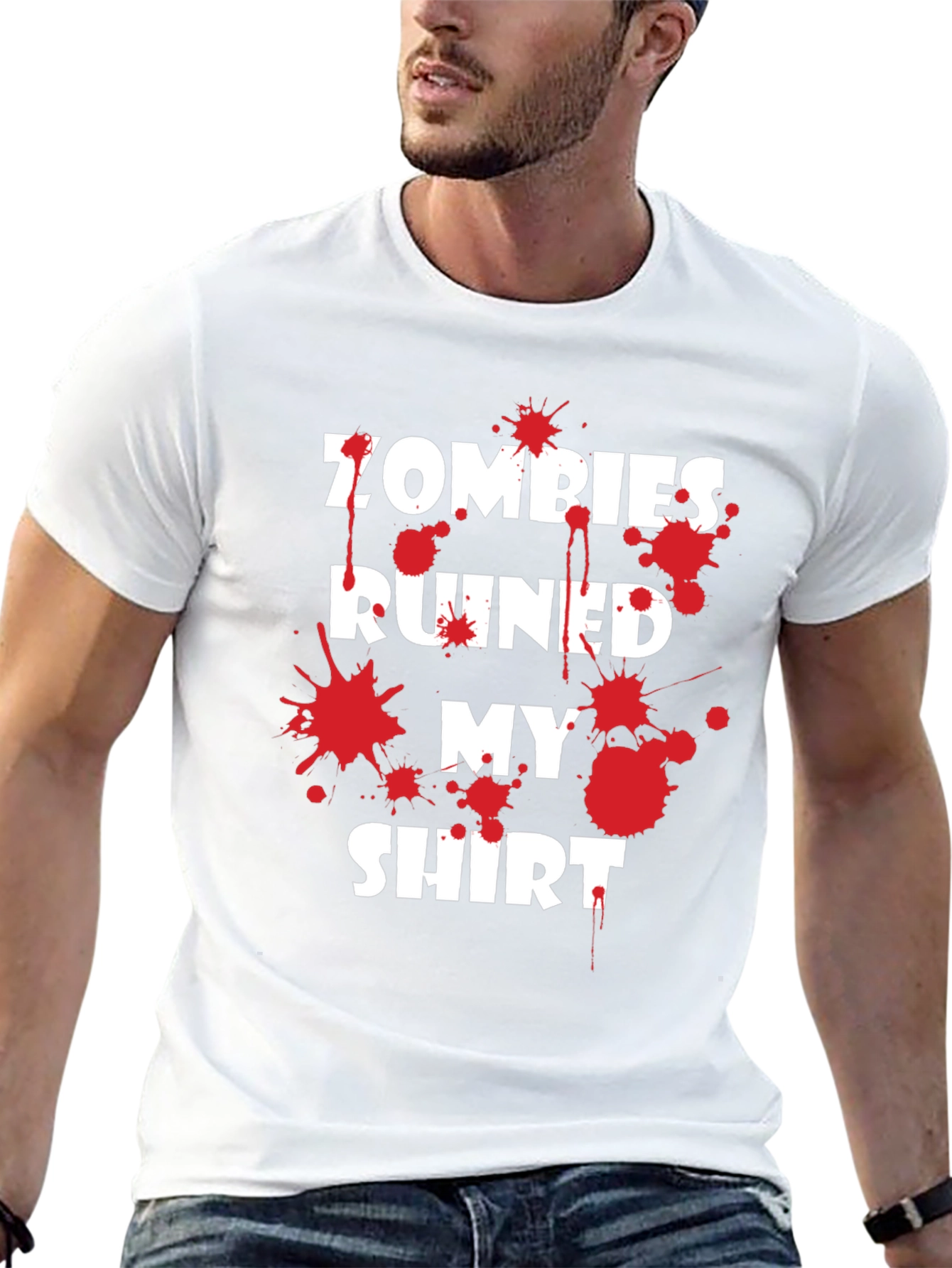 Zombies Ruined My Shirt Graphic Tee
