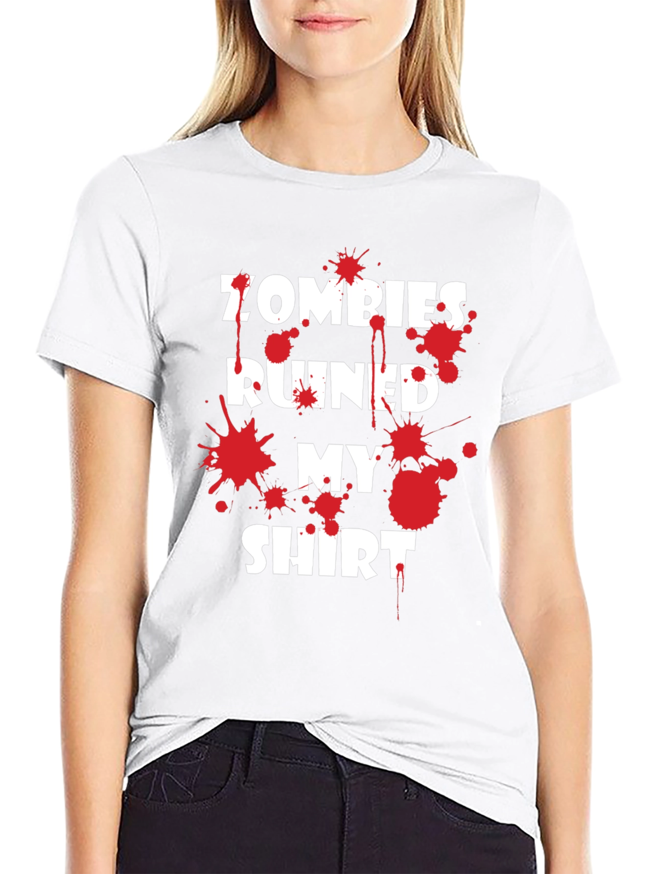 Zombies Ruined My Shirt Graphic Tee