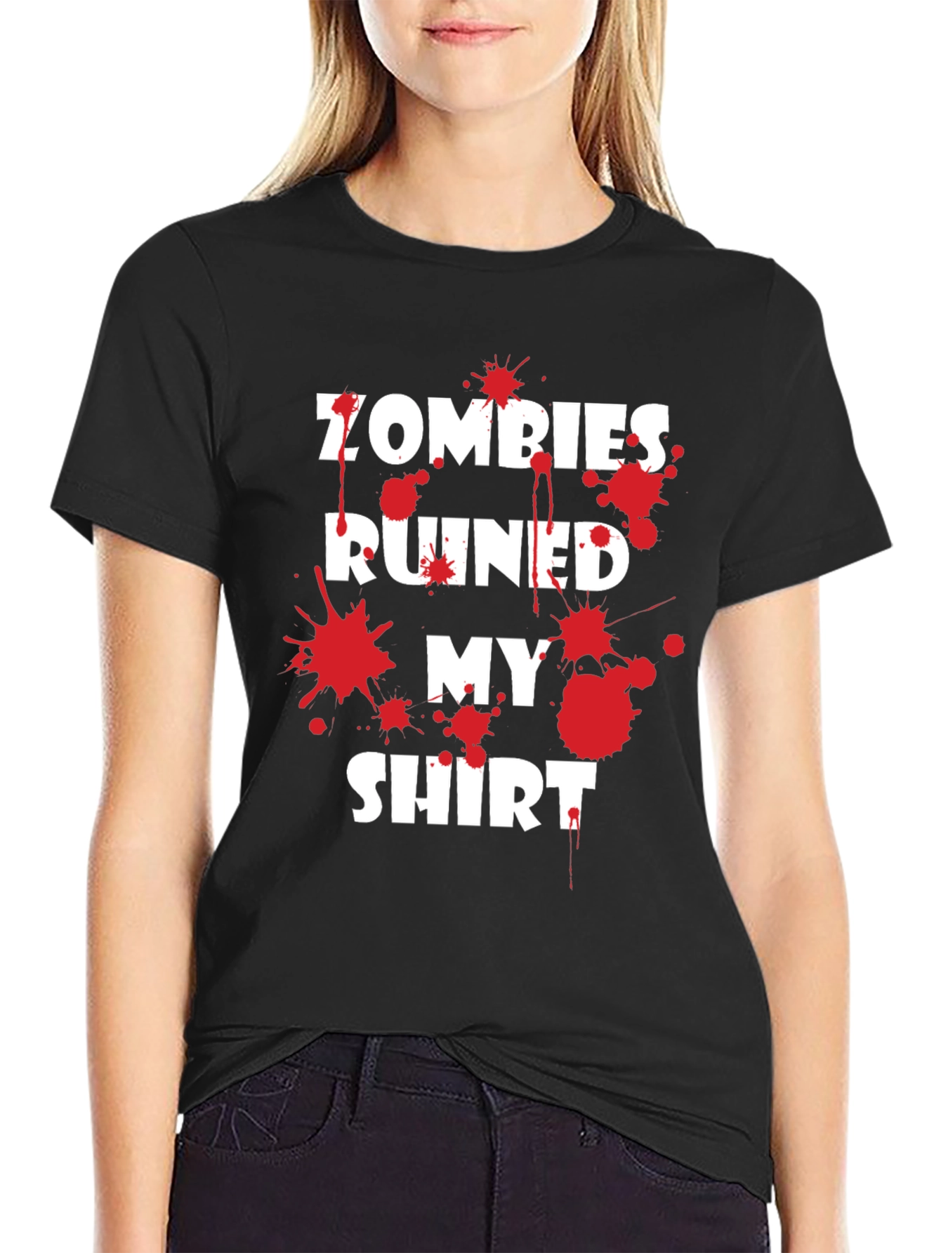 Zombies Ruined My Shirt Graphic Tee