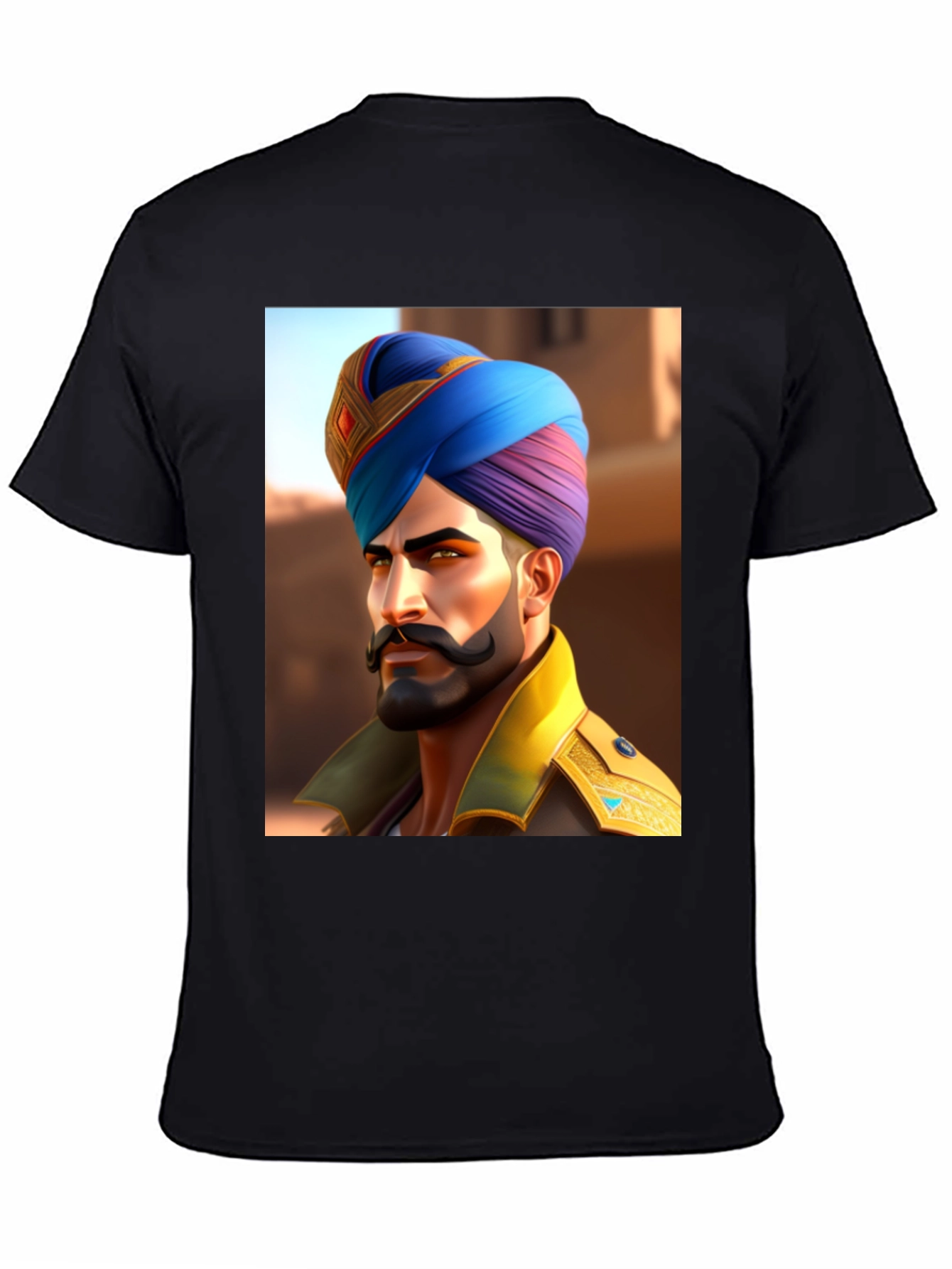 Graphic Tee: Sikh Warrior Portrait