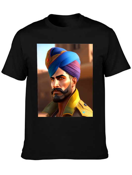 Graphic Tee: Sikh Warrior Portrait