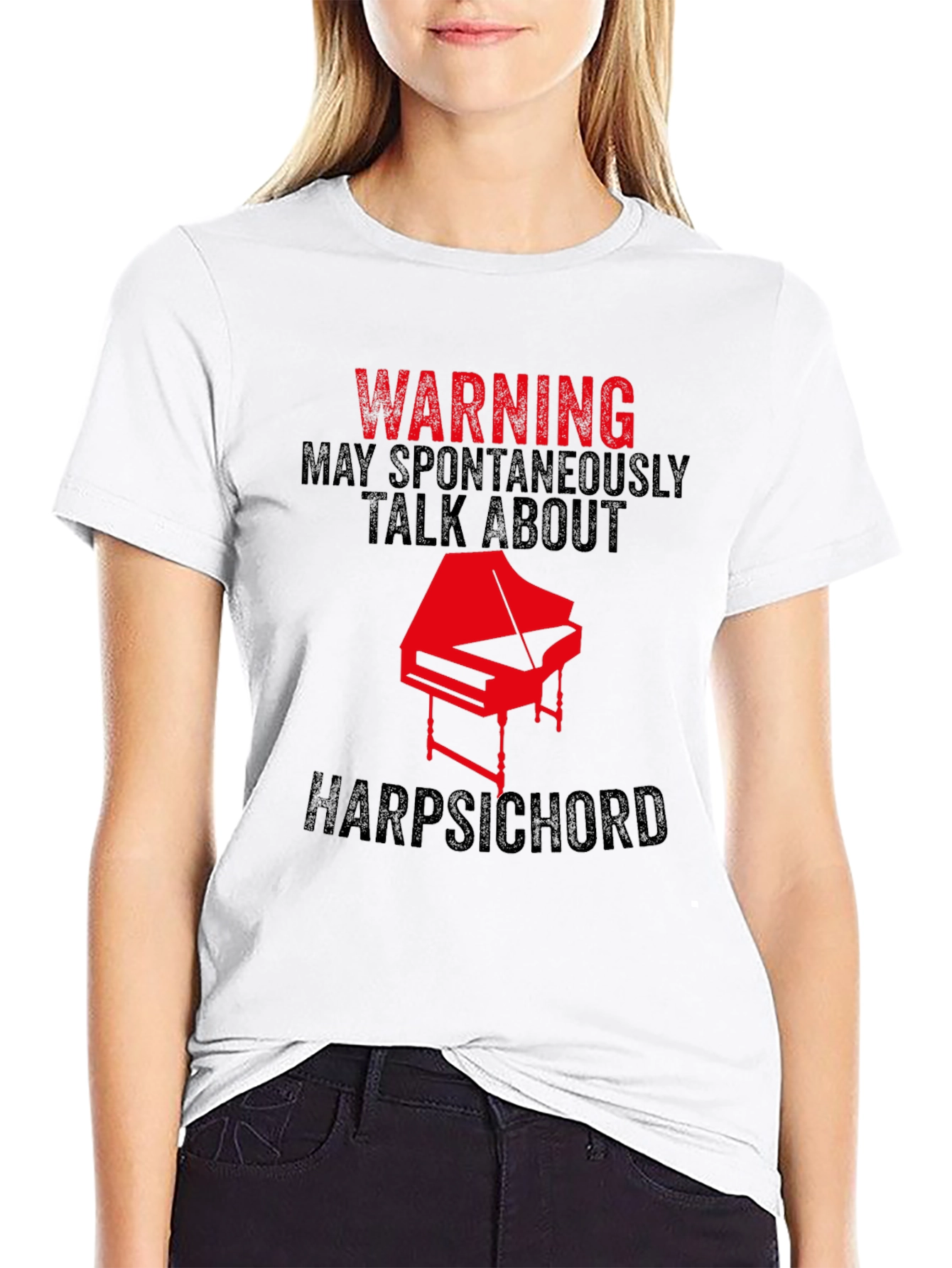 Harpsichord Warning Graphic Tee