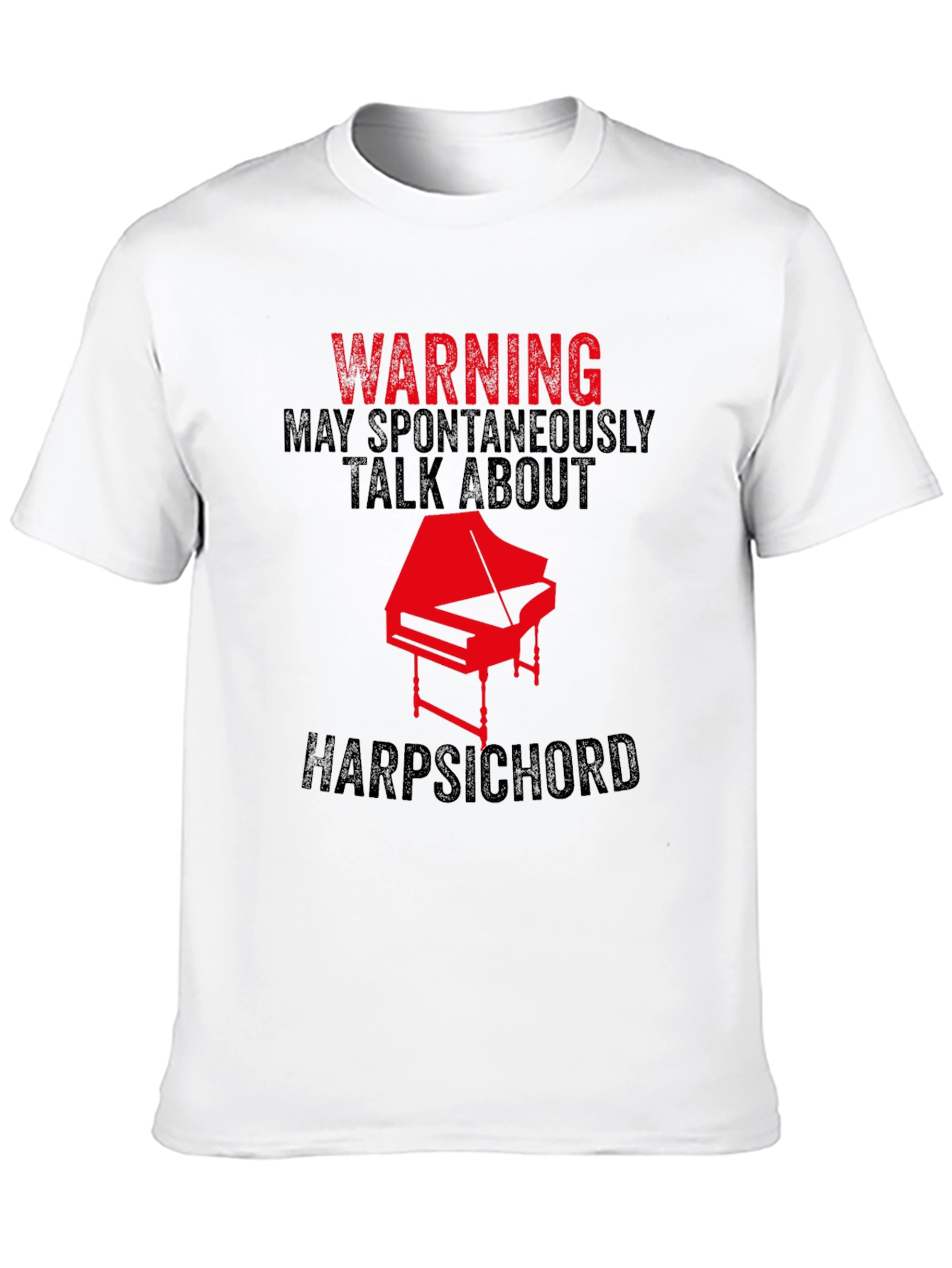 Harpsichord Warning Graphic Tee