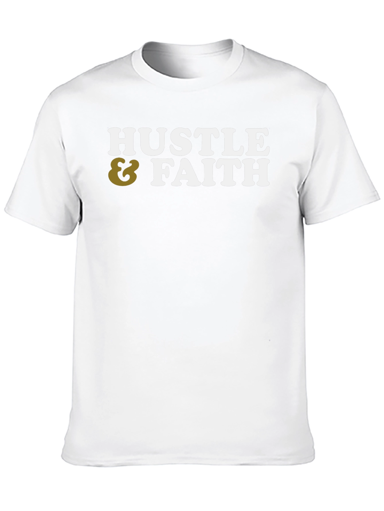 Hustle & Faith Graphic Tee - Casual Cotton T-Shirt
