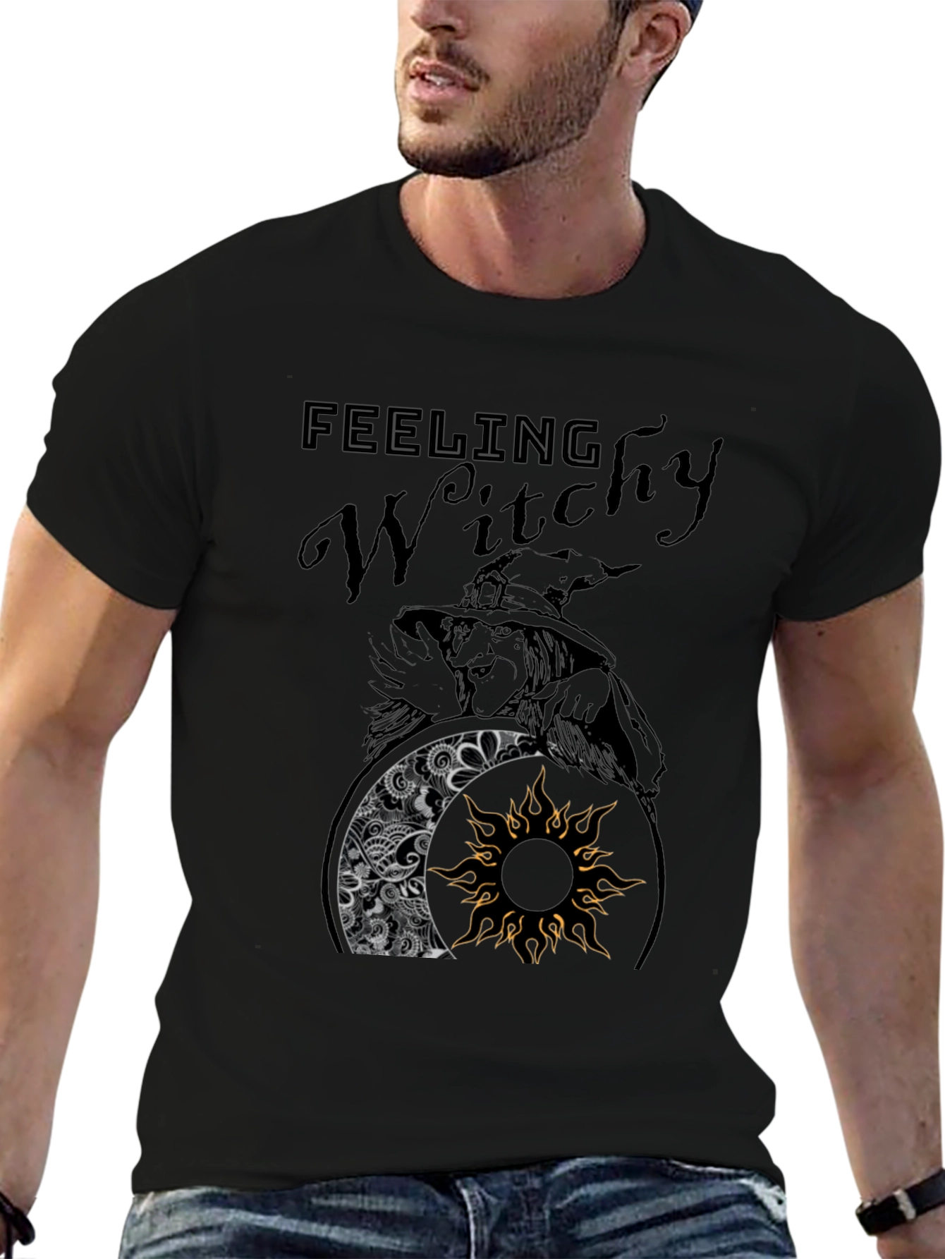 Feeling Witchy Black T-Shirt