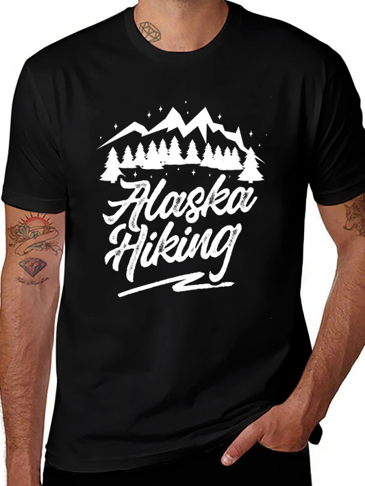 Alaska Hiking T-Shirt - Mountain & Forest Design