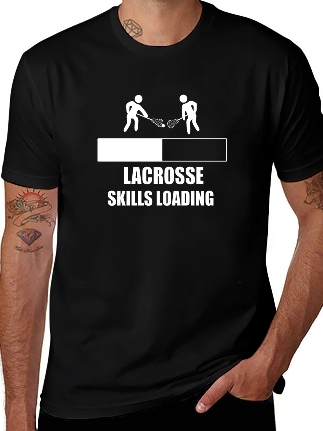 Lacrosse Skills Loading Graphic T-Shirt