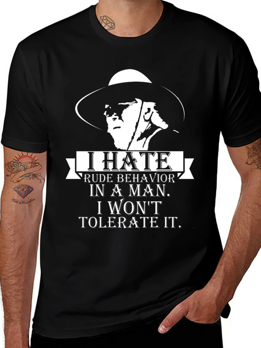 I Hate Rude Behavior T-Shirt - Statement Tee